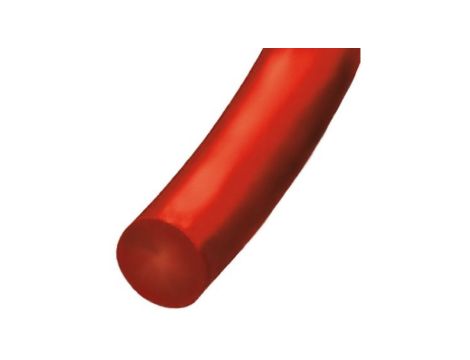 Zaokrąglony pas poliuretanowy, Czerwony, śr.: 2mm, dł. 30m, obc.: 1kg