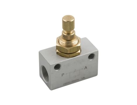 Regulator przepływu, M5 żeńskie, M5, RS PRO, materiał: Aluminium