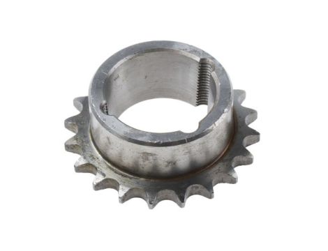 Koło łańcuchowe drabinkowe, 20 zębów, 06B-1, Nakrętka stożkowa, śr toczna: 60.89mm, Stal