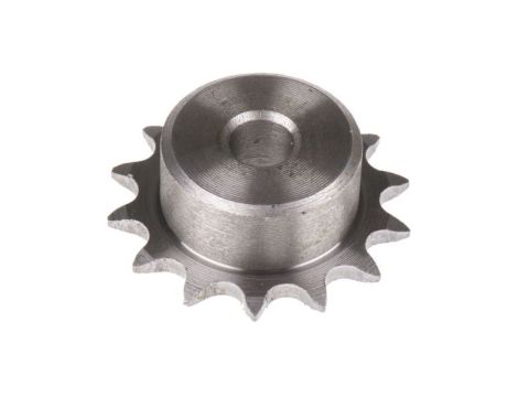 Koło łańcuchowe drabinkowe, 14 zębów, 05B-1, Pilot, śr otworu: 12mm, śr toczna: 42.8mm, Stal