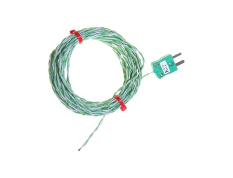 Termopara typ K do +250C 10m kabel 10m, Teflon PFA EN 60584-3:2008, IEC 584-3