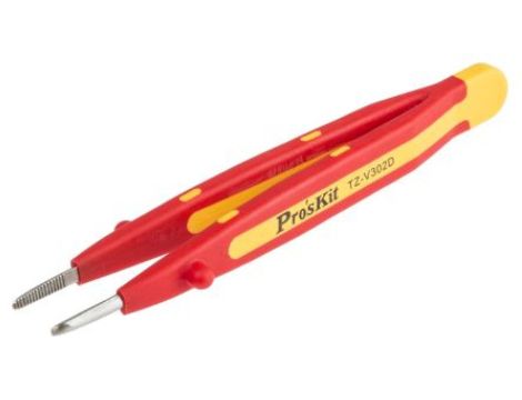 Pęseta, dł. 145, antymagnetyczna, Nie, materiał: Stal nierdzewna, RS PRO