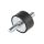 Mocowanie antywstrząsowe, M10, Ø 40mm, materiał: Guma naturalna 70Shore A, RS PRO
