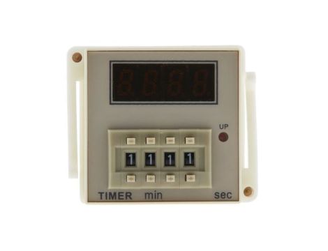 Przekaźnik czasowy zwłoczny jednofunkcyjny 99 min 59s SPDT 1-stykowy SPDT 100 → 240V ac