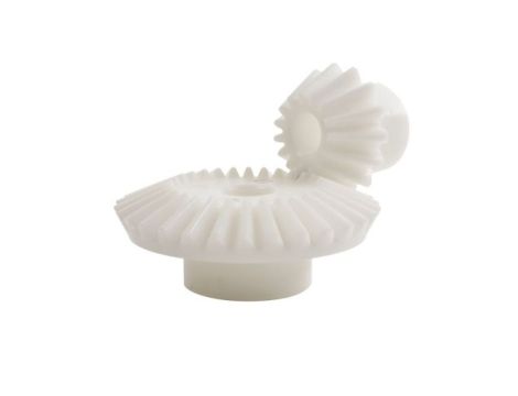 Przekładnia kątowa, zęby: 10, Ścięte, skok: 1.5mm, kąt: 20, otwór: 5mm