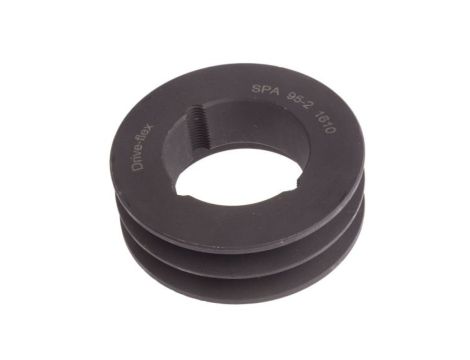 Krążek, śr. całkowita: 100.5mm, śr. otworu: 42mm, l. rowków: 2, Żeliwo, stal