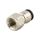 Adapter gwintowany prosty gwint – rura, 20 barów