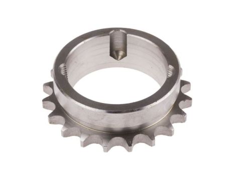 Koło łańcuchowe drabinkowe, 20 zębów, 08B-1, Nakrętka stożkowa, śr toczna: 81.19mm, Stal