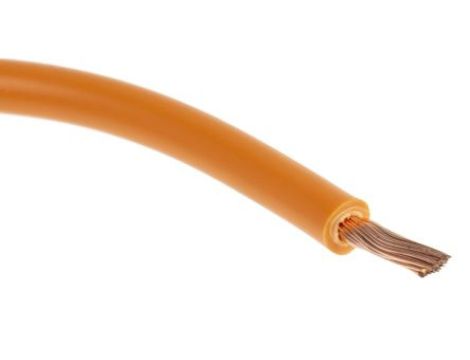 Przewód samochodowy, dł. 30m, 1 mm CSA, kolor: Pomarańczowy, 600 V, -40 → +100C, RS PRO Odporność na ogień