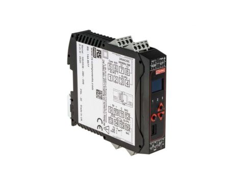 Regulator temperatury PID panelowy 2-wyjściowy, Uz 24 V AC/DC, 22.5 x 110mm, WŁ./WYŁ., sterownik PID