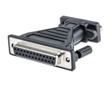 Przejściówka D-sub, 9-pinowe (szeregowe) męskie na D-sub, 25-pinowe żeńskie, RS PRO