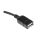 Kabel USB, dł. 150mm, kolor: Czarny