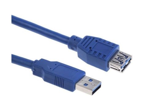 Przedłużacz USB, dł. 1m, kolor: Niebieski