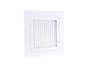 Kratka wentylacyjna, Biały, Aluminium, 200 x 200mm 32mm