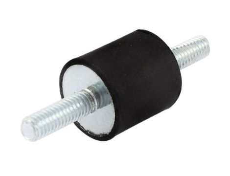 Nóżka z gwintem, M10, Ø 50mm, materiał: Guma naturalna 60Shore A, RS PRO