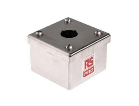 Obudowa kasety sterowniczej, Ø 22mm, 1-otworowa, IP65, IP66, IP69K, RS PRO