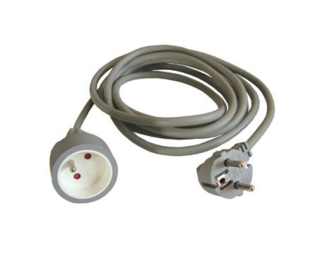 Przewód zasilający, 3m, 16 A, 250 V, Szary, złącze A: CEE 7/5, złącze B: CEE 7/6 CEE 7/7 niemieckie Schuko/francuskie
