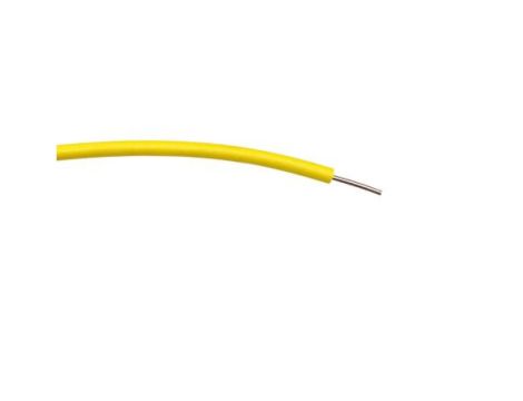 Przewód jednożyłowy linkowy, 0,6 mm, 1/0,6 mm, 19 AWG, PVC, 1 kV AC, Żółty, dł. 100m, RS PRO