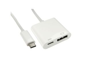 Kabel adaptera, 4K, do wyświetlaczy: 1, USB C, DisplayPort