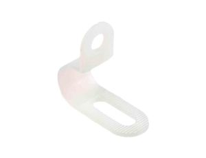 Zacisk typu P, Ø zew. 9.5mm, szer. 13mm, kolor: , kolor: Naturalny, materiał: Nylon