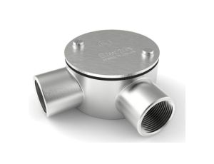 Puszka kątowa, Stal nierdzewna 316 25mm IP67 RS PRO