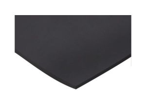 Arkusz gumy, Czarny, 1.5g/cm, 1m x 600mm x 1.5mm, RS PRO