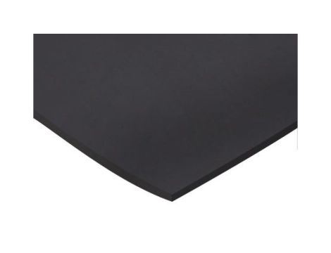 Arkusz gumy, Czarny, 1.5g/cm, 1m x 600mm x 1.5mm, RS PRO