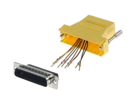 Adapter do złączy RJ, 25-stykowe D-sub męskie, RJ45 żeńskie