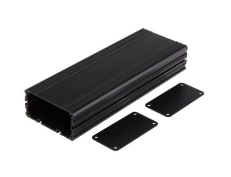 Obudowa urządzeń elektronicznych wentylowana, aluminiowa, Czarny, 225 x 81.4 x 40mm, RS PRO