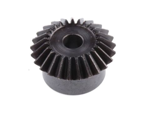 Przekładnia stożkowa, Stal, zęby: 25, Skośne, skok: 1mm, kąt: 20, otwór: 6mm