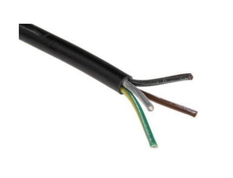 Sieciowy kabel zasilający 4 Core Polichlorek winylu PVC Sheath Czarny 8.3mm od , 500 V