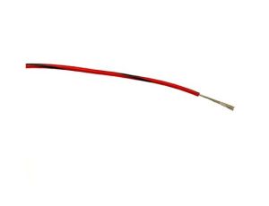 Przewód jednożyłowy linkowy, 0,5 mm, 16/0,2 mm, 20 AWG, PVC, 1 kV AC, Czarny/Czerwony, dł. 100m, RS PRO