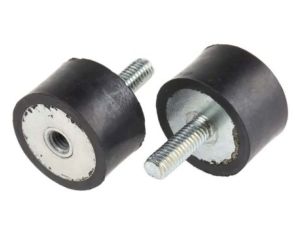 Nóżka z gwintem, M6, materiał: Guma naturalna, RS PRO