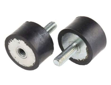 Nóżka z gwintem, M6, materiał: Guma naturalna, RS PRO