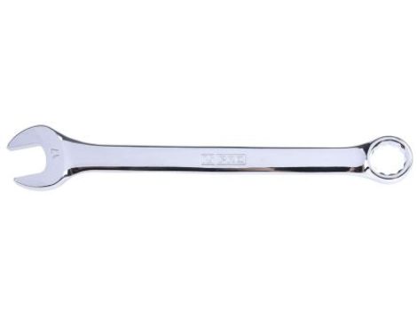 Klucz płasko-oczkowy, roz. 17 mm, dł. 227 mm, materiał: Stal chromowo-wanadowa, RS PRO