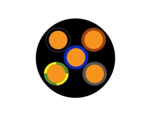 Wielożyłowy kabel przemysłowy Ekranowany 3 4 mm 600/1000 V Polichlorek winylu PVC 13.6mm 100m RS PRO