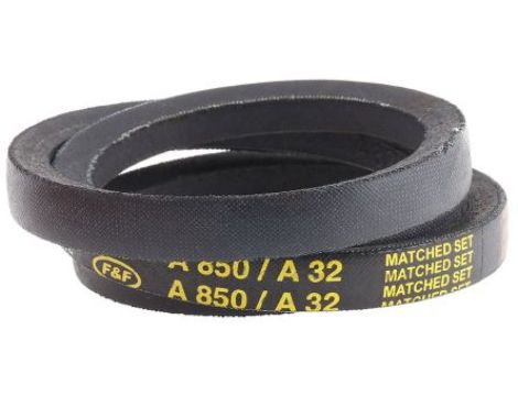 Pas napędowy, profil A, materiał: PET, guma, 13mm x 8mm x 813mm, RS PRO