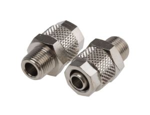 Adapter gwintowany prosty gwint – rura, 15 barów