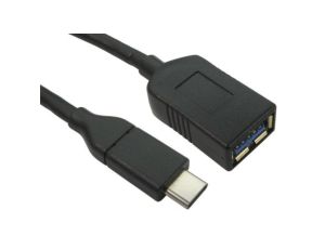 Przejściówka USB, dł. 1m, kolor: Czarny