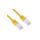 Kabel kategorii 6, Żółty, Wtyk RJ45/męski RJ45dł.: 1m, mat. koszulki: PVC