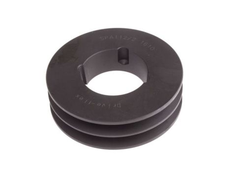 Krążek, śr. całkowita: 117.5mm, śr. otworu: 42mm, l. rowków: 2, Żeliwo, stal