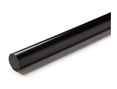 Pręt polietylenowy PE, Ø 60mm x 1m, kolor: czarny