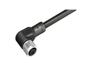 Złącze i kabel ze złączem Kątowe M12 żeńskie x Jednostronne, 4 A, 250 V, dł. 15m, IP67, RS PRO