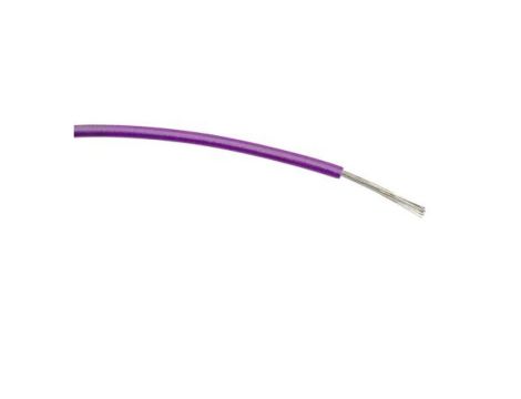 Przewód jednożyłowy linkowy, 0,5 mm, 16/0,2 mm, 20 AWG, PVC, 1 kV AC, Fioletowy, dł. 100m, RS PRO