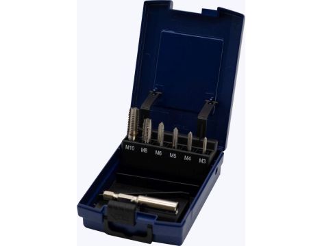 ZESTAW GWINTOWNIKÓW JEDNOBIEGOWYCH M3-M10 BIT 1/4"