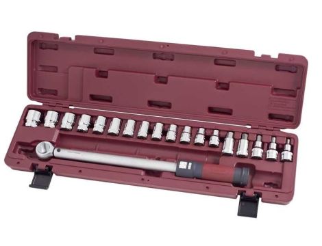 KLUCZ DYNAMOMETRYCZNY 1/2" 40-200Nm + OSPRZĘT (19)