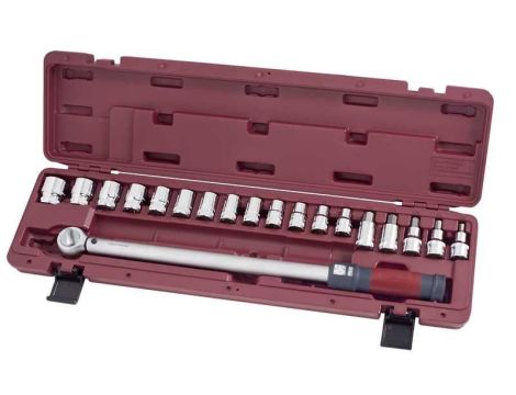 KLUCZ DYNAMOMETRYCZNY 1/2" 65-335Nm + OSPRZĘT (19)