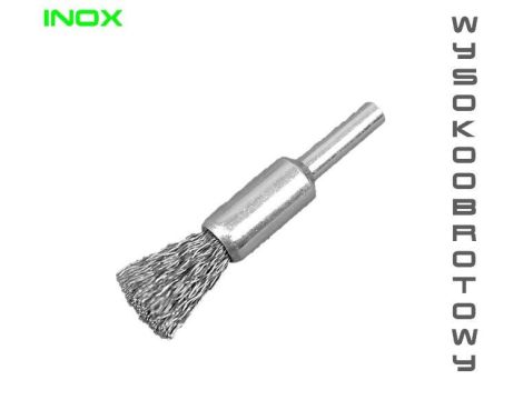 SZCZOTKA PĘDZELKOWA 17MM DRUT FALISTY INOX 0,3
