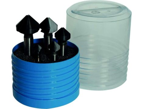 ZESTAW POGŁĘBIACZY HSS/TiAlN DIN335C 90° 8.0-25.0