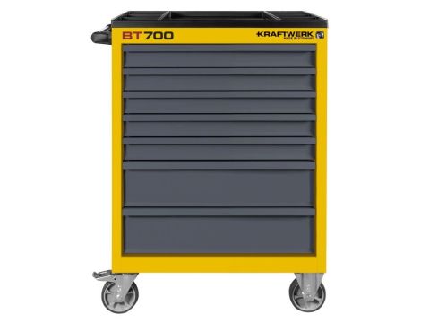 WÓZEK NARZĘDZIOWY BT700 7-SZUFLADOWY ZÓŁTY - 2